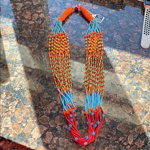Multi strand handmade beaded necklace 30 “